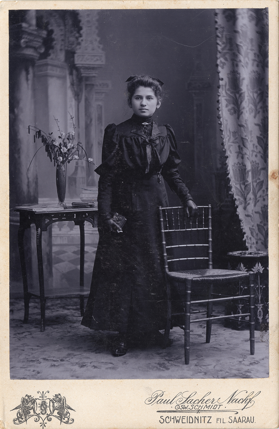 Fotografia CDV Paula Sachera Schweidnitz fil. Saarau ok. 1910 (1)