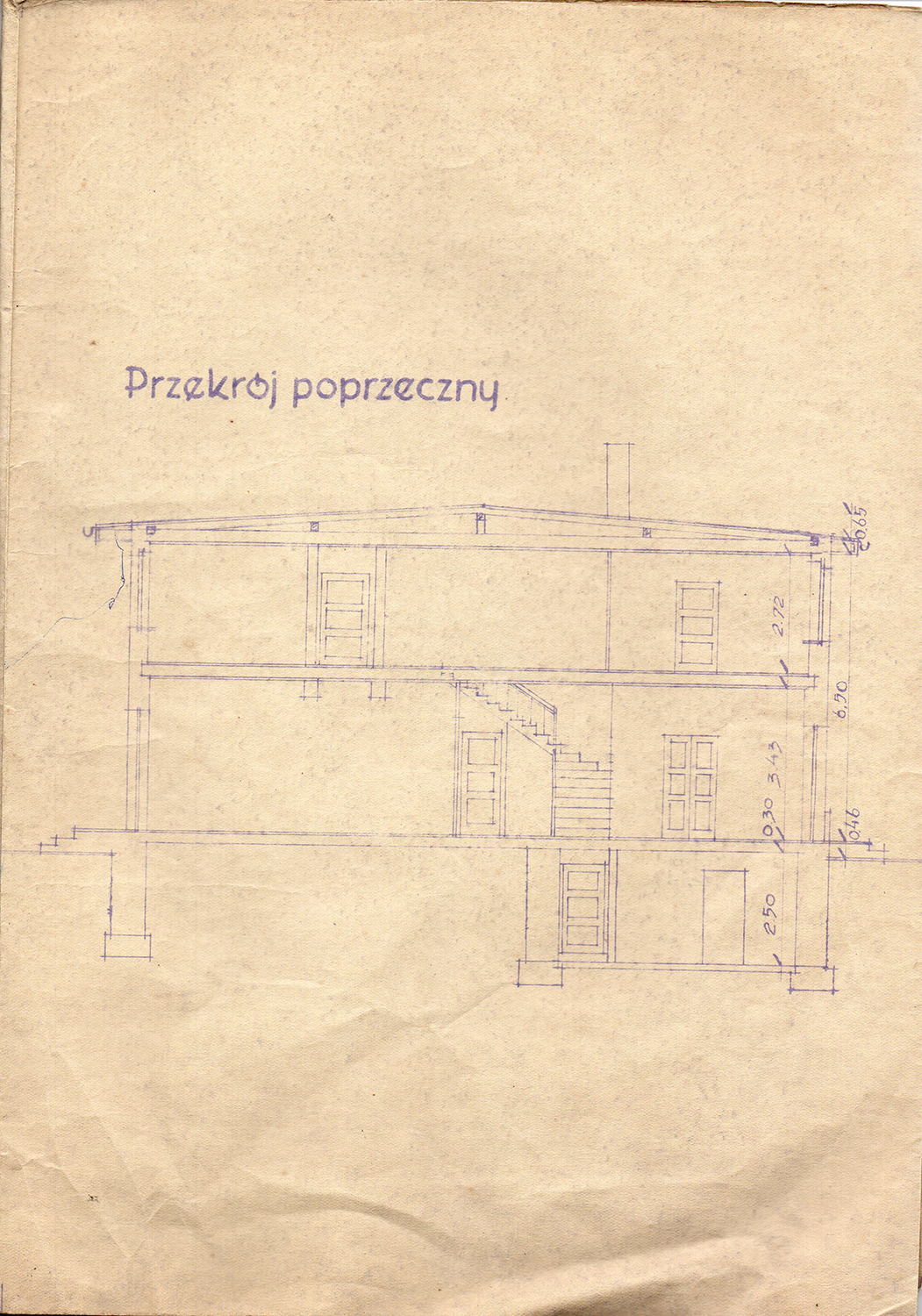 Plan inwentaryzacyjny budynku Prezydium MRN 1963 (5)