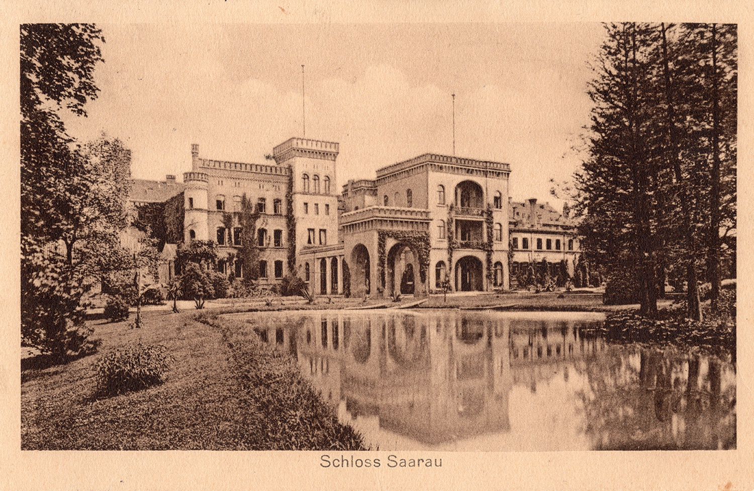 Karta pocztowa Schloss Saarau 1916 (1)